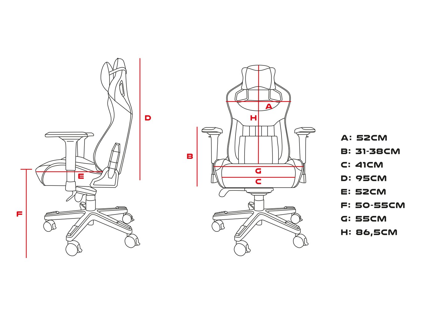 Žaidimų kėdė Genesis Nitro 950, juoda kaina ir informacija | Biuro kėdės | pigu.lt