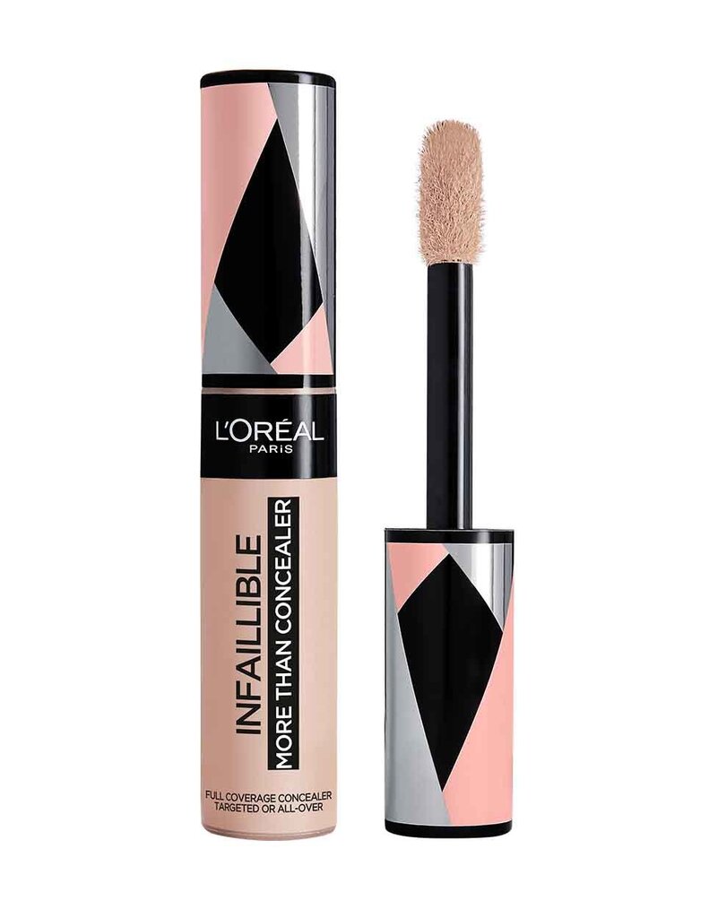 Visiško padengimo maskuoklis L'Oreal Paris Infaillible More Than Concealer 11 ml, 322 Ivory, 322 Ivory kaina ir informacija | Makiažo pagrindai, pudros | pigu.lt