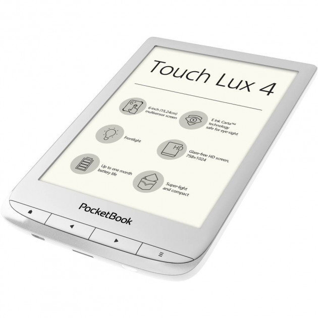 PocketBook Touch Lux 4 , 6" pilkas цена и информация | Elektroninių knygų skaityklės | pigu.lt