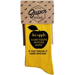 Носки «An apple a day keeps anyone away» цена и информация | Originalios kojinės | pigu.lt