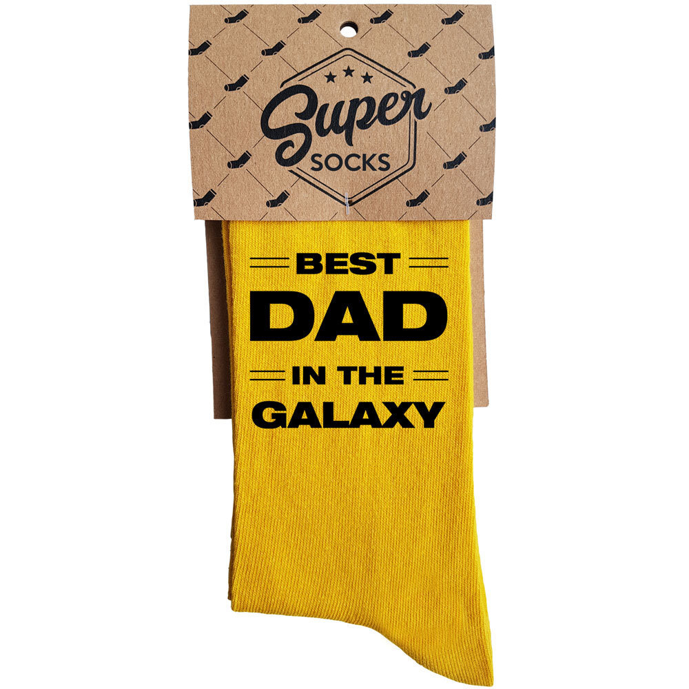 Kojinės "Best dad in the galaxy" kaina ir informacija | Originalios kojinės | pigu.lt