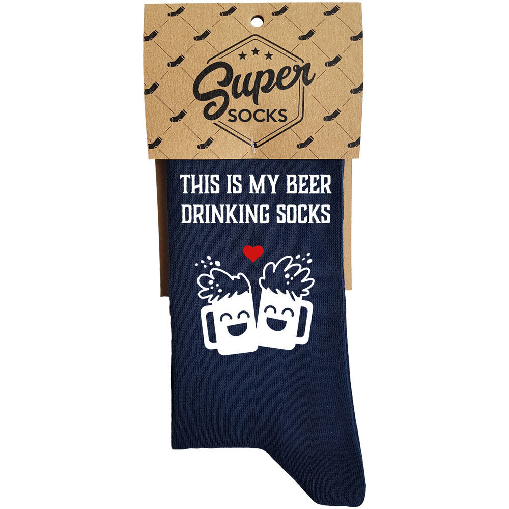 Kojinės "This is my beer drinking socks" kaina ir informacija | Originalios kojinės | pigu.lt