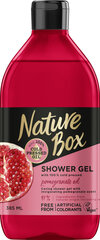 Dušo želė su granatų aliejumi NATURE BOX Pomegranat 385 ml kaina ir informacija | Dušo želė, aliejai | pigu.lt