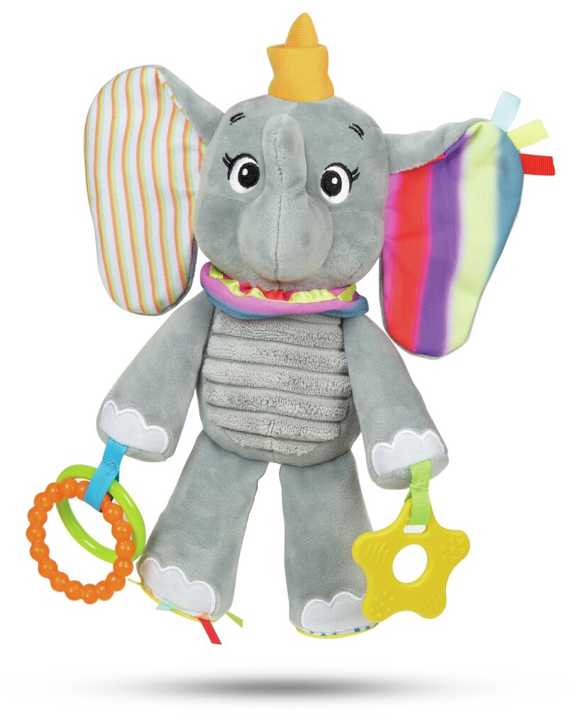 Pliušinis žaisliukas-kramtukas Clementoni Baby, Drambliukas Dumbo kaina ir informacija | Žaislai kūdikiams | pigu.lt