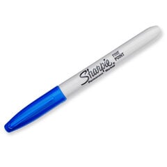 Постоянный маркер Sharpie Fine Point Синий 0,9 mm (12 штук) цена и информация | Канцелярские товары | pigu.lt