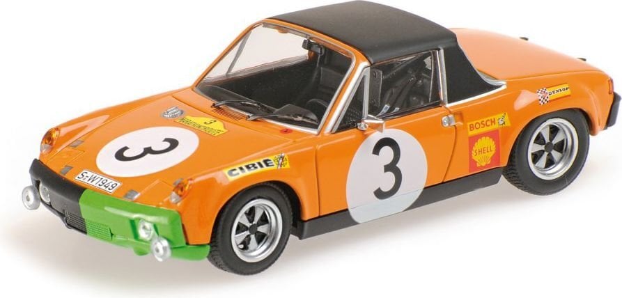 Minichamps 400706503 Porsche 914/6 #3 Waldegaard цена и информация | Žaislai berniukams | pigu.lt