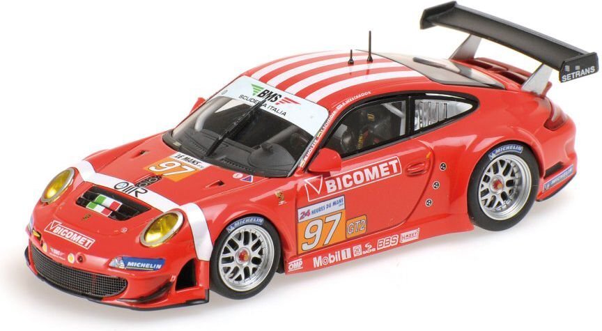 Modeliukas Minichamps 410106997 Porsche 997 GT3 RSR BMS kaina ir informacija | Žaislai berniukams | pigu.lt