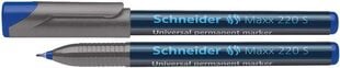 Маркер перманентный Schneeider Ohp 220S, 0,4 мм, синий цвет цена и информация | Письменные принадлежности | pigu.lt