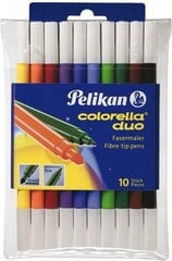 Flomasteriai Pelikan, 10 spalvų kaina ir informacija | Piešimo, tapybos, lipdymo reikmenys | pigu.lt