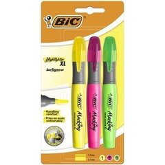 Текстовые маркеры Highlighter XL 3-х цветный набор 247215 цена и информация | Канцелярские товары | pigu.lt