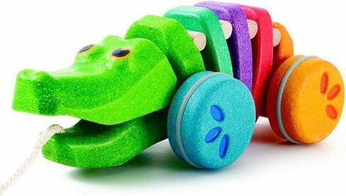 Trauktukas PlanToys "Rainbow Alligator" kaina ir informacija | Žaislai kūdikiams | pigu.lt