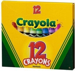 Kreidelės Crayola, 12 spalv. kaina ir informacija | Piešimo, tapybos, lipdymo reikmenys | pigu.lt