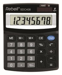 Skaičiuotuvas mažas stalinis Rebell SDC408 kaina ir informacija | Kanceliarinės prekės | pigu.lt