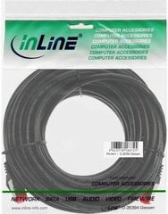 InLine Patchcord S/FTP, PiMF, Cat.6, 250MHz, PVC, czarny 30m (76430S) цена и информация | Кабели и провода | pigu.lt