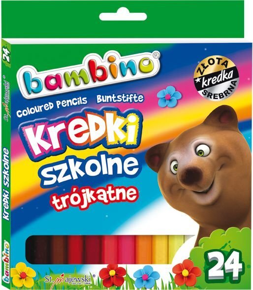 Pieštukai Bambino, 24vnt цена и информация | Piešimo, tapybos, lipdymo reikmenys | pigu.lt