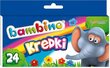 Bambino grafinės kreidelės, 24 spalvos kaina ir informacija | Piešimo, tapybos, lipdymo reikmenys | pigu.lt