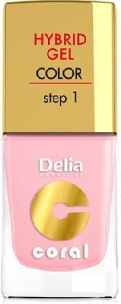 Gelinis nagų lakas Delia Cosmetics Coral 11 ml, 04 Pastel Pink цена и информация | Nagų lakai, stiprintojai | pigu.lt