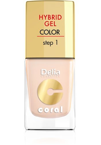 Gelinis nagų lakas Delia Cosmetics Coral Hybrid Step1 11 ml, 20 Ivory цена и информация | Nagų lakai, stiprintojai | pigu.lt