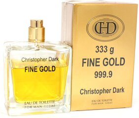 Туалетная вода Christopher Dark Fine Gold EDT для мужчин, 100 мл цена и информация | Мужские духи | pigu.lt