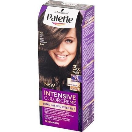 Kreminiai plaukų dažai Schwarzkopf Palette Intensive Color Creme, N3 Middle Brown kaina ir informacija | Plaukų dažai | pigu.lt