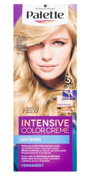 Kreminiai plaukų dažai Schwarzkopf Palette Intensive Color Creme, 0-00 (E20) Super light blond kaina ir informacija | Plaukų dažai | pigu.lt