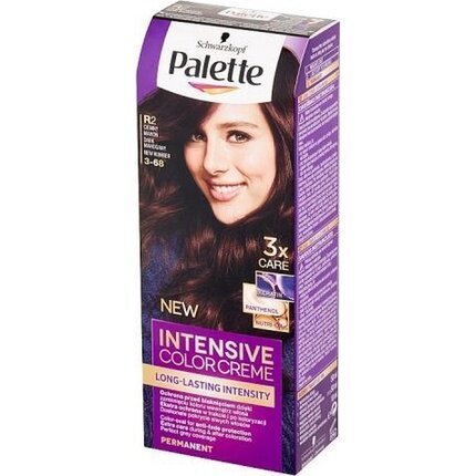 Kreminiai plaukų dažai Palette Intensive Color Creme, R2 Dark Mahogany kaina ir informacija | Plaukų dažai | pigu.lt