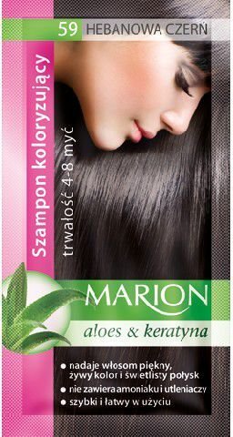 Dažomasis plaukų šampūnas Marion 40 ml, 59 Ebony Black kaina ir informacija | Plaukų dažai | pigu.lt