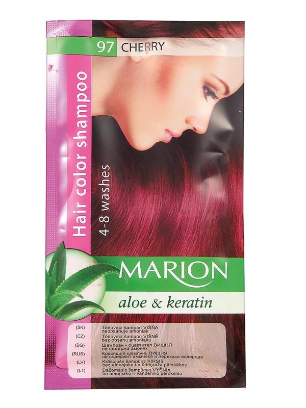 Dažantis plaukų šampūnas Marion 97 Cherry, 40 ml kaina ir informacija | Plaukų dažai | pigu.lt