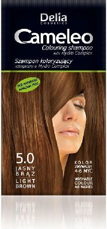 Dažomasis plaukų šampūnas Delia Cosmetics Camelio 40 ml, 5.0 Light Brown цена и информация | Šampūnai | pigu.lt