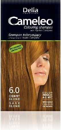 Dažomasis plaukų šampūnas Delia Cosmetics Camelio 40 ml, 6.0 Dark Blond kaina ir informacija | Šampūnai | pigu.lt