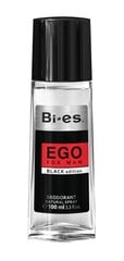 Parfumuotas purškiamas dezodorantas vyrams Bi-es Ego Black, 100 ml цена и информация | Мужская парфюмированная косметика | pigu.lt