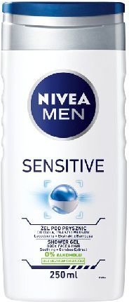 Dušo želė nivea men 250ml sensitive vyrams kaina ir informacija | Dušo želė, aliejai | pigu.lt