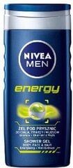 Dušo želė vyrams NIVEA MEN ENERGY, 250ml kaina ir informacija | Nivea Kvepalai, kosmetika | pigu.lt