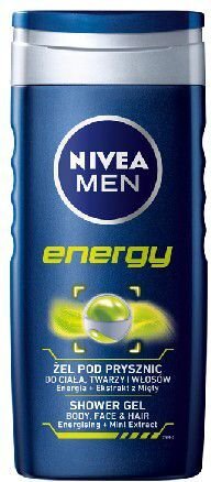 Dušo želė vyrams NIVEA MEN ENERGY, 250ml kaina ir informacija | Dušo želė, aliejai | pigu.lt