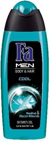 Dušo želė vyrams Fa Men Body & Hair Cool 250 ml kaina ir informacija | Dušo želė, aliejai | pigu.lt