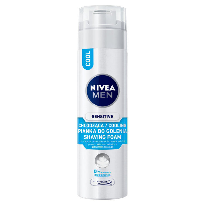 Skutimosi putos nivea men 200ml sensitive cooling vėsinančios цена и информация | Skutimosi priemonės ir kosmetika | pigu.lt