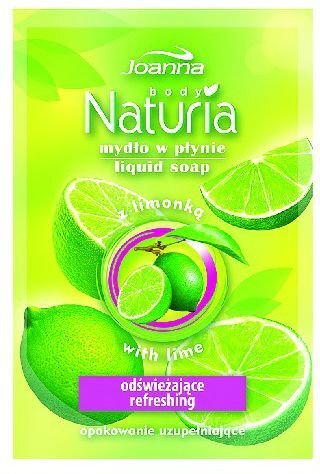 Skystas muilas Joanna Naturia Body Lime, 300ml kaina ir informacija | Muilai | pigu.lt