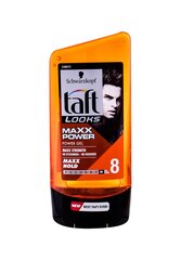 Maksimalios fiksacijos plaukų gelis vyrams Schwarztkopf Taft Looks Maxx Power, 150 ml kaina ir informacija | Schwarzkopf Kvepalai, kosmetika | pigu.lt