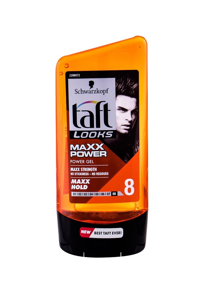 Maksimalios fiksacijos plaukų gelis vyrams Schwarztkopf Taft Looks Maxx Power, 150 ml цена и информация | Plaukų formavimo priemonės | pigu.lt