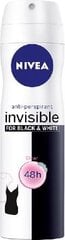 Purškiamas dezodorantas moterims Nivea Invisible Clear, 150 ml kaina ir informacija | Dezodorantai | pigu.lt