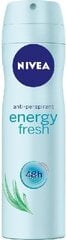 Дезодорант-спрей для женщин Nivea Fresh Energy, 150 мл цена и информация | Дезодоранты | pigu.lt