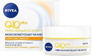 Dieninis veido kremas nuo raukšlių Nivea Q10 Energy SPF 15, 50 ml kaina ir informacija | Veido kremai | pigu.lt