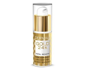 Drėkinamasis akių kremas Dermika Gold 24k Total Benefit, 15 ml kaina ir informacija | Paakių kremai, serumai | pigu.lt