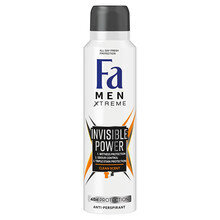 Purškiamas dezodorantas antiperspirantas vyrams Fa Men Xtreme Invisible Power 150 ml kaina ir informacija | Dezodorantai | pigu.lt