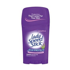 Pieštukinis dezodorantas Lady Speed Stick Aloe Protect Sensitive Antiperspirant Stick, 45g kaina ir informacija | Dezodorantai | pigu.lt
