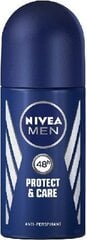 Шариковый дезодорант Nivea Protect & Care 50 мл цена и информация | Дезодоранты | pigu.lt