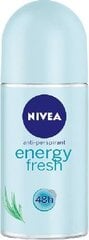 Роликовый дезодорант Nivea Energy Fresh 50 мл цена и информация | Дезодоранты | pigu.lt