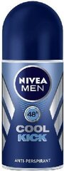 Rutulinis dezodorantas vyrams Nivea Men Cool Kick 50 ml kaina ir informacija | Dezodorantai | pigu.lt