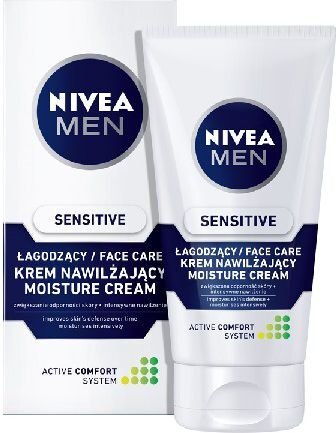 Raminamasis veido kremas Nivea for men Sensitive, 75ml цена и информация | Veido kremai | pigu.lt
