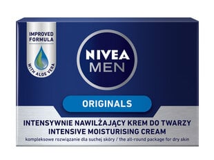 Veido kremas vyrams NIVEA FOR MEN ORIGINALS 50ml kaina ir informacija | Nivea Virtuvės, buities, apyvokos prekės | pigu.lt